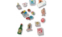 Pins transparentes de metacrilato