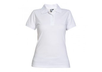 Polo branco manga curta 220gr/m2