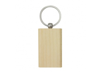 Porta-chaves rectangular em madeira Kylie