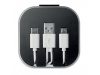 Cabo de carregamento micro USB e tipo C 1A.