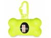 Porta-sacos em forma de osso Fluorescente