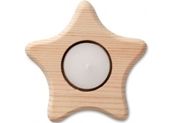 Porta-velas com forma de estrela