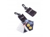 Porta-chaves bolso com camura de microfibra
