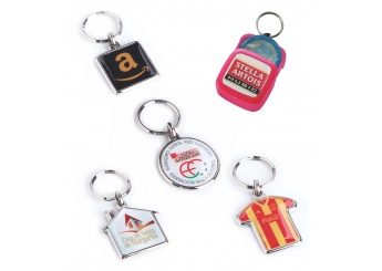 Porta-chaves com adesivo resinado