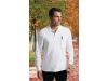 Polo de manga Comprida 220gr/m2 BREDA Adulto Branco