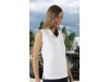 Polo sem mangas 220gr/m2 VEGA Senhora Branco
