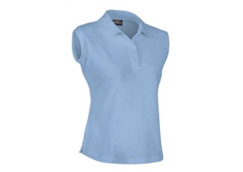Polo sem mangas 220gr/m2 VEGA Senhora Azul