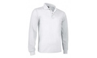 Polo de manga Comprida 220gr/m2 PREDATOR Criana Branco