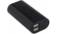 Powerbank em plstico 5.000 mAh com luz e ventosas