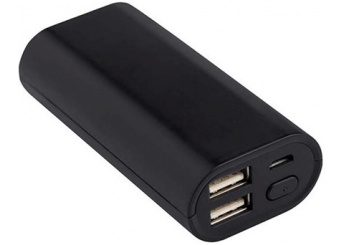 Powerbank em plstico 5.000 mAh com luz e ventosas