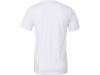 T-shirt com decote redondo unissex Branca 2XL