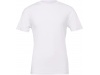 T-shirt com decote redondo unissex Branca 2XL