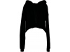Sweatshirt crop com capuz