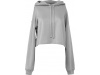 Sweatshirt crop com capuz