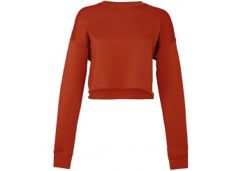Sweatshirt crop de senhora