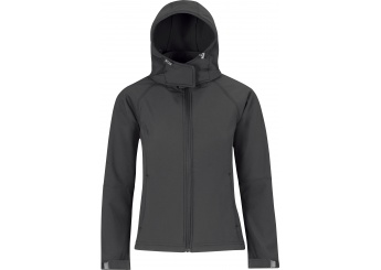 Casaco softshell de senhora com capuz