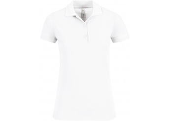 Safran Timeless Polo piqu de senhora Branco
