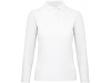 Polo de senhora ID.001 manga comprida Branco 3XL