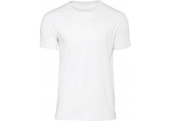 T-shirt Organic Inspire de homem com decote redondo Branca