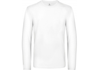 T-shirt de homem de manga comprida #E190 Branco