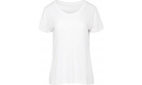 T-shirt Organic Inspire de senhora com decote redondo Branca