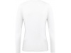 T-shirt Inspire de senhora bio de manga comprida Branca