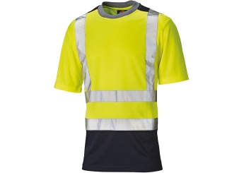 T-shirt de alta visibilidade bicolor