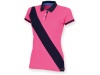 Polo de senhora com faixa diagonal
