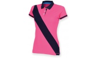 Polo de senhora com faixa diagonal