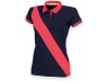 Polo de senhora com faixa diagonal