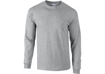T-shirt de manga comprida Ultra Cotton Cinza Sport Grey