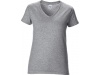 T-shirt de senhora Premium decote em V Premium Cotton Ladies V-Neck RS Sport Grey