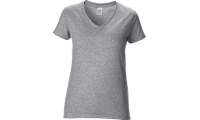 T-shirt de senhora Premium decote em V Premium Cotton Ladies V-Neck RS Sport Grey