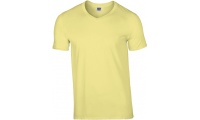 T-shirt de homem Premium decote em V Premium Cotton Adult V-Neck Cores
