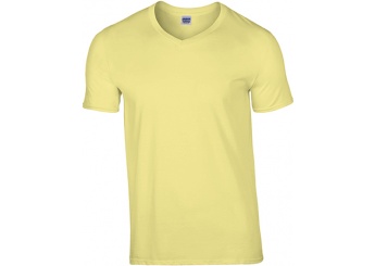 T-shirt de homem Premium decote em V Premium Cotton Adult V-Neck Cores