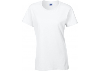 T-shirt de senhora de manga curta Heavy Cotton Branca
