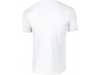 T-shirt de homem corte europeu Natural Branco