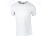 T-shirt de homem corte europeu Natural Branco