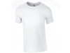 T-shirt de homem corte europeu Branco 3XL 4XL