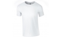 T-shirt de homem corte europeu Branco 3XL 4XL
