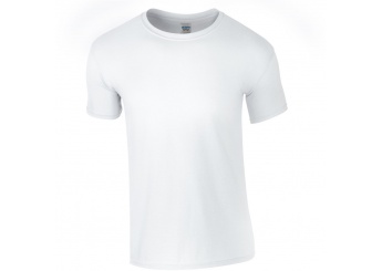 T-shirt de homem corte europeu Branco 3XL 4XL