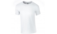 T-shirt de homem corte europeu Natural Branco