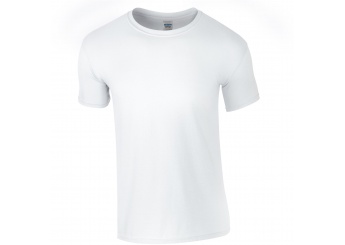 T-shirt de homem corte europeu Natural Branco