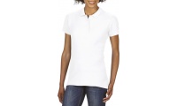Polo piqu de senhora Softstyle Branco