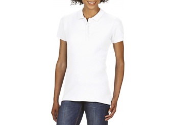 Polo piqu de senhora Softstyle Branco