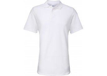 Polo piqu de homem Softstyle Branco