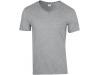 T-shirt de homem com decote em V SOFT STYLE ADULT V-NECK RSSPORTGREY