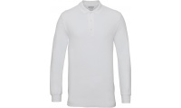 POLO PIQU PREMIUM DE MANGA COMPRIDA Branca