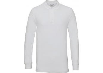 POLO PIQU PREMIUM DE MANGA COMPRIDA Branca