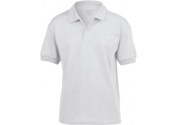 Polo de criana em jersey respirvel Dryblend Branco
